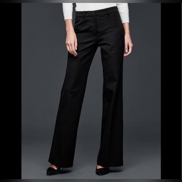 GAP Denim - Gap bi stretch flare black stretchy pants 90s y2k minimalist size 8 Reg